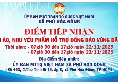 MẶT TRẬN XÃ PHÚ HÒA ĐÔNG ĐANG KHẨN TRƯƠNG TIẾP NHẬN PHÂN LOẠI HÀNG HỖ TRỢ ĐỒNG BÀO MIỀN TRUNG