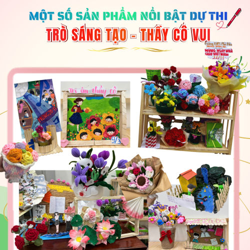 Một số sản phẩm nổi bật từ các Hội thi chào mừng 43 năm Ngày Nhà giáo Việt Nam