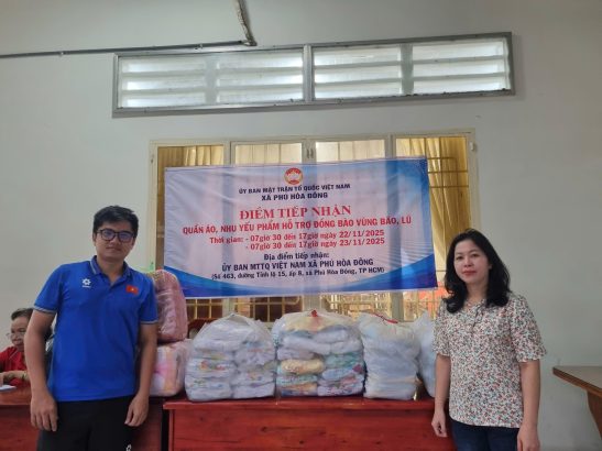 TIẾP TỤC CẬP NHẬT HOẠT ĐỘNG HỖ TRỢ ĐỒNG BÀO MIỀN TRUNG TẠI XÃ PHÚ HÒA ĐÔNG
