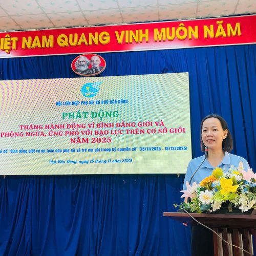  LỄ PHÁT ĐỘNG THÁNG HÀNH ĐỘNG VÌ BÌNH ĐẲNG GIỚI VÀ PHÒNG NGỪA ỨNG PHÓ VỚI BẠO LỰC TRÊN CƠ SỞ GIỚI NĂM 2025 VÀ TIẾP TỤC TRAO HỌC BỔNG NGUYỄN THỊ MINH KHAI