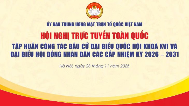 XÃ PHÚ HÒA ĐÔNG TIẾP SÓNG HỘI NGHỊ TRỰC TUYẾN TẬP HUẤN CÔNG TÁC BẦU CỬ ĐẠI BIỂU QUỐC HỘI KHOÁ XVI VÀ ĐẠI BIỂU HỘI ĐỒNG NHÂN DÂN CÁC CẤP NHIỆM KỲ 2026 – 2031 TRONG HỆ THỐNG MẶT TRẬN TỔ QUỐC VIỆT NAM