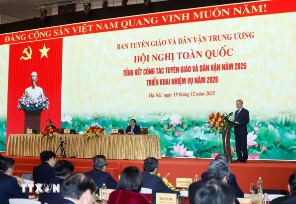 HỘI NGHỊ TRỰC TUYẾN TOÀN QUỐC TỔNG KẾT CÔNG TÁC TUYÊN GIÁO VÀ DÂN VẬN NĂM 2025, TRIỂN KHAI NHIỆM VỤ NĂM 2026