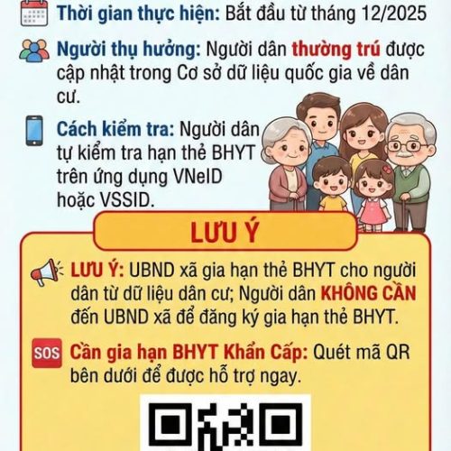 THÔNG BÁO HỖ TRỢ BẢO HIỂM Y TẾ CHO NGƯỜI DÂN XÃ AN TOÀN KHU