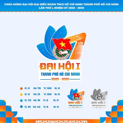 CHÍNH THỨC CÔNG BỐ BIỂU TRƯNG ĐẠI HỘI ĐẠI BIỂU ĐOÀN TNCS HỒ CHÍ MINH THÀNH PHỐ HỒ CHÍ MINH LẦN THỨ I, NHIỆM KỲ 2025 – 2030