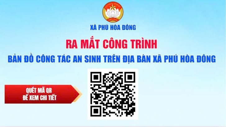 Bản đồ công tác an sinh xã Phú Hòa Đông