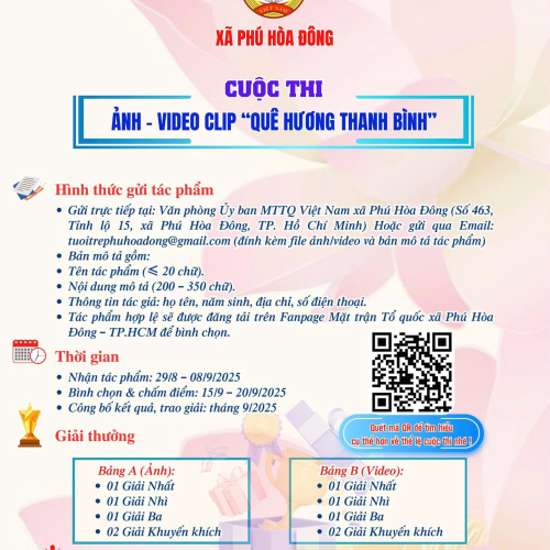 CUỘC THI ẢNH 8211 VIDEO CLIP QUÊ HƯƠNG THANH BÌNH