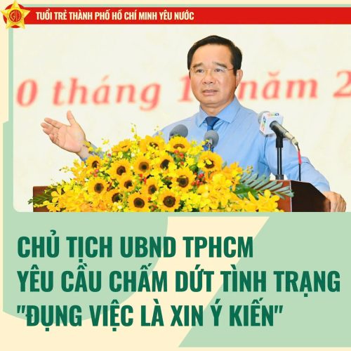 CHỦ TỊCH UBND TPHCM NGUYỄN VĂN ĐƯỢC YÊU CẦU CHẤM DỨT TÌNH TRẠNG 8220ĐỤNG VIỆC LÀ XIN Ý KIẾN8221