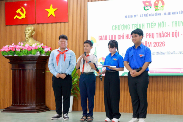 CHƯƠNG TRÌNH TIẾP NỐI 8211 TRUYỀN LỬA GIAO LƯU CÙNG CÁN BỘ ĐOÀN PHỤ TRÁCH ĐỘI VÀ CHỈ HUY ĐỘI GIỎI NĂM 2026