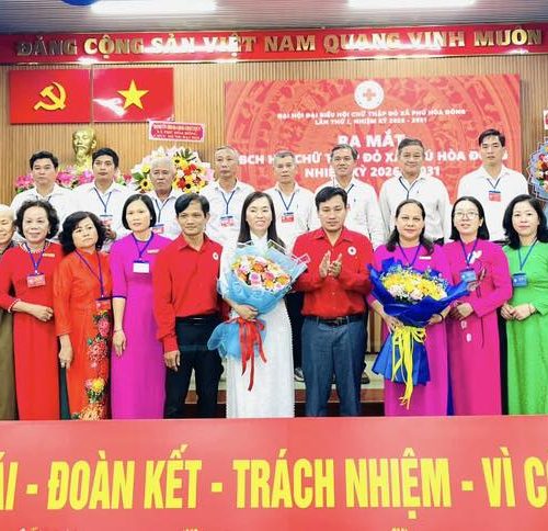 HỘI CHỮ THẬP ĐỎ XÃ PHÚ HÒA ĐÔNG TỔ CHỨC ĐẠI HỘI ĐẠI BIỂU LẦN THỨ I NHIỆM KỲ 2026  2031
