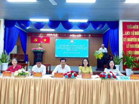 ỦY BAN MTTQ VIỆT NAM XÃ PHÚ HÒA ĐÔNG TỔ CHỨC HỘI NGHỊ HIỆP THƯƠNG LẦN THỨ BA
