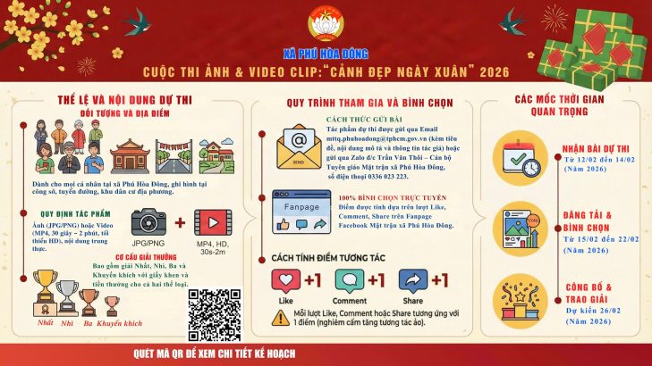 PHÁT ĐỘNG CUỘC THI ẢNH  VIDEO CLIP CẢNH ĐẸP NGÀY XUÂN CHÀO XUÂN BÍNH NGỌ NĂM 2026
