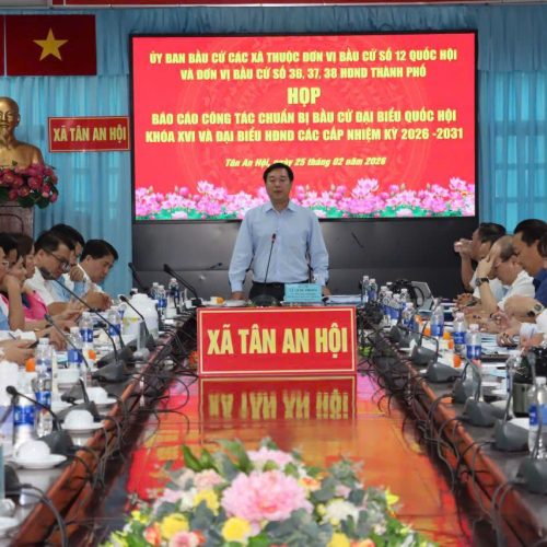 Họp về công tác chuẩn bị bầu cử đại biểu Quốc hội Khóa XVI và đại biểu Hội đồng nhân dân các cấp nhiệm kỳ 2026  2031