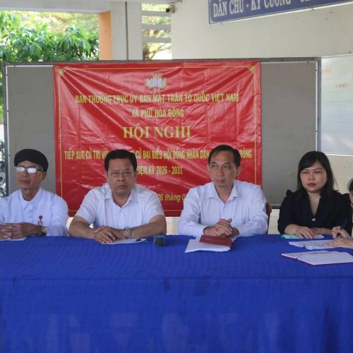 Cử tri xã Phú Hòa Đông hướng về ngày hội lớn toàn dân