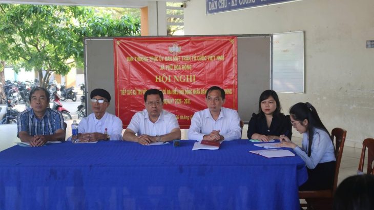 Cử tri xã Phú Hòa Đông hướng về ngày hội lớn toàn dân