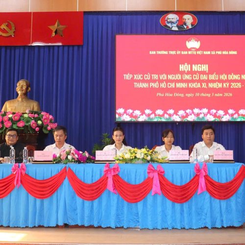 Hội nghị tiếp xúc cử tri với những người ứng cử đại biểu Hội đồng nhân dân Thành phố Khóa XI nhiệm kỳ 2026  2031