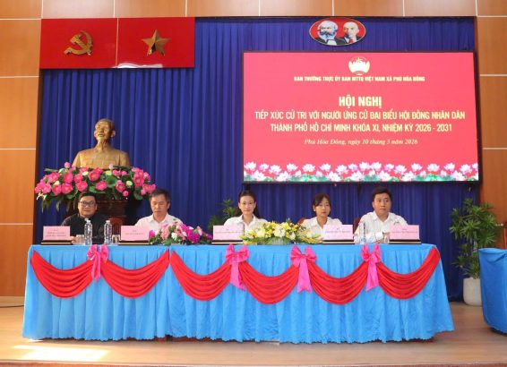 Hội nghị tiếp xúc cử tri với những người ứng cử đại biểu Hội đồng nhân dân Thành phố Khóa XI, nhiệm kỳ 2026 – 2031