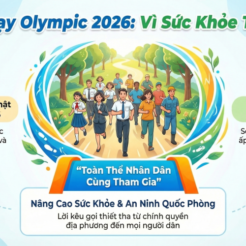 Ngày chạy Olympic 8211 Vì sức khỏe toàn dân 8211 Vì An ninh Tổ quốc năm 2026 giải điền kinh Đại hội Thể dục thể thao xã Phú Hòa Đông lần thứ I