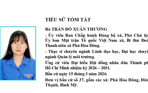 CHƯƠNG TRÌNH HÀNH ĐỘNG NGƯỜI ỨNG CỬ ĐẠI BIỂU HĐND THÀNH PHỐ HỒ CHÍ MINH KHÓA XI NHIỆM KỲ 2026 8211 2031