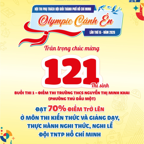 Phú Hòa Đông chúc mừng 04 thí sinh đạt kết quả tốt tại Olympic Cánh én 2026