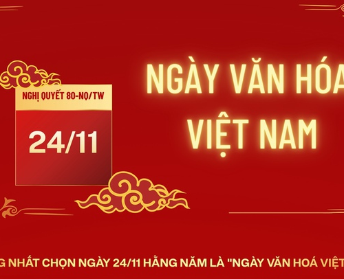 Ngày 2411 hằng năm là 8220NGÀY VĂN HÓA VIỆT NAM8221 người lao động được nghỉ hưởng nguyên lương