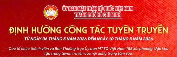 ĐỊNH HƯỚNG CÔNG TÁC TUYÊN TRUYỀN TỪ NGÀY 0652026 ĐẾN NGÀY 1052026