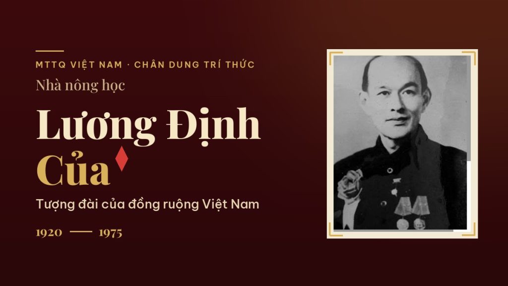 Chân dung nhà nông học Lương Định Của